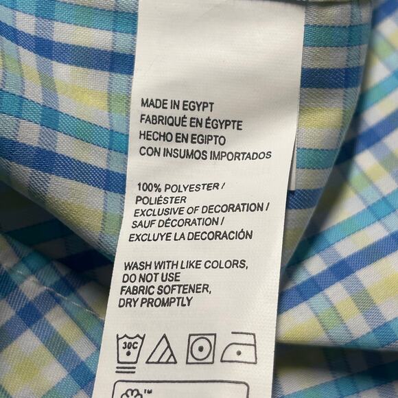 Izod Men's Button Down Short Sleeve Striped Shirt Stretch S Small New - Picture 8 of 8